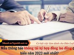 Thông Báo Không Ký Tiếp Hợp Đồng Lao Động